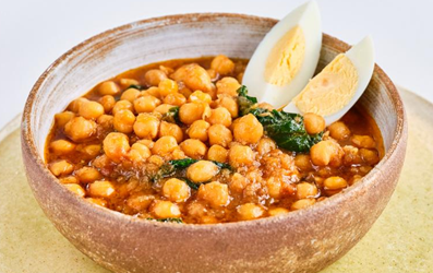 Recetario Profand: garbanzos con bacalao